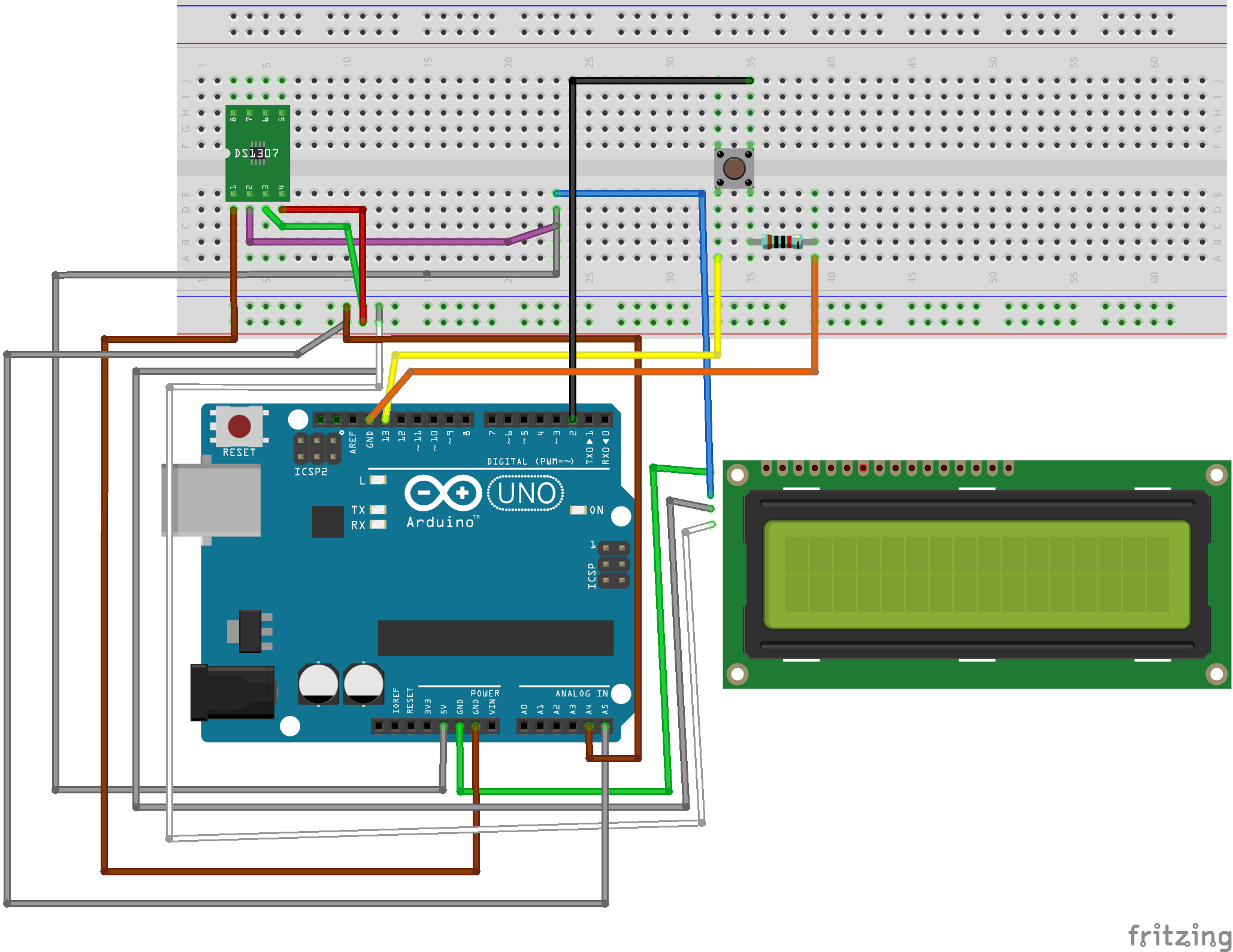 Simple Arduino Clock / Stopwatch 6 Steps (with Pictures) Instructables