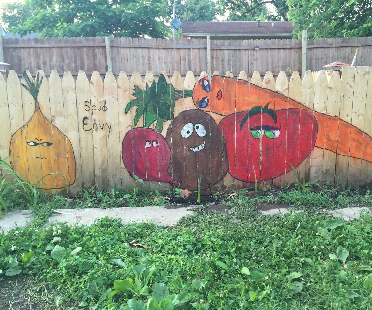 Vegetable Garden Fence Mural 5 Steps With Pictures Instructables