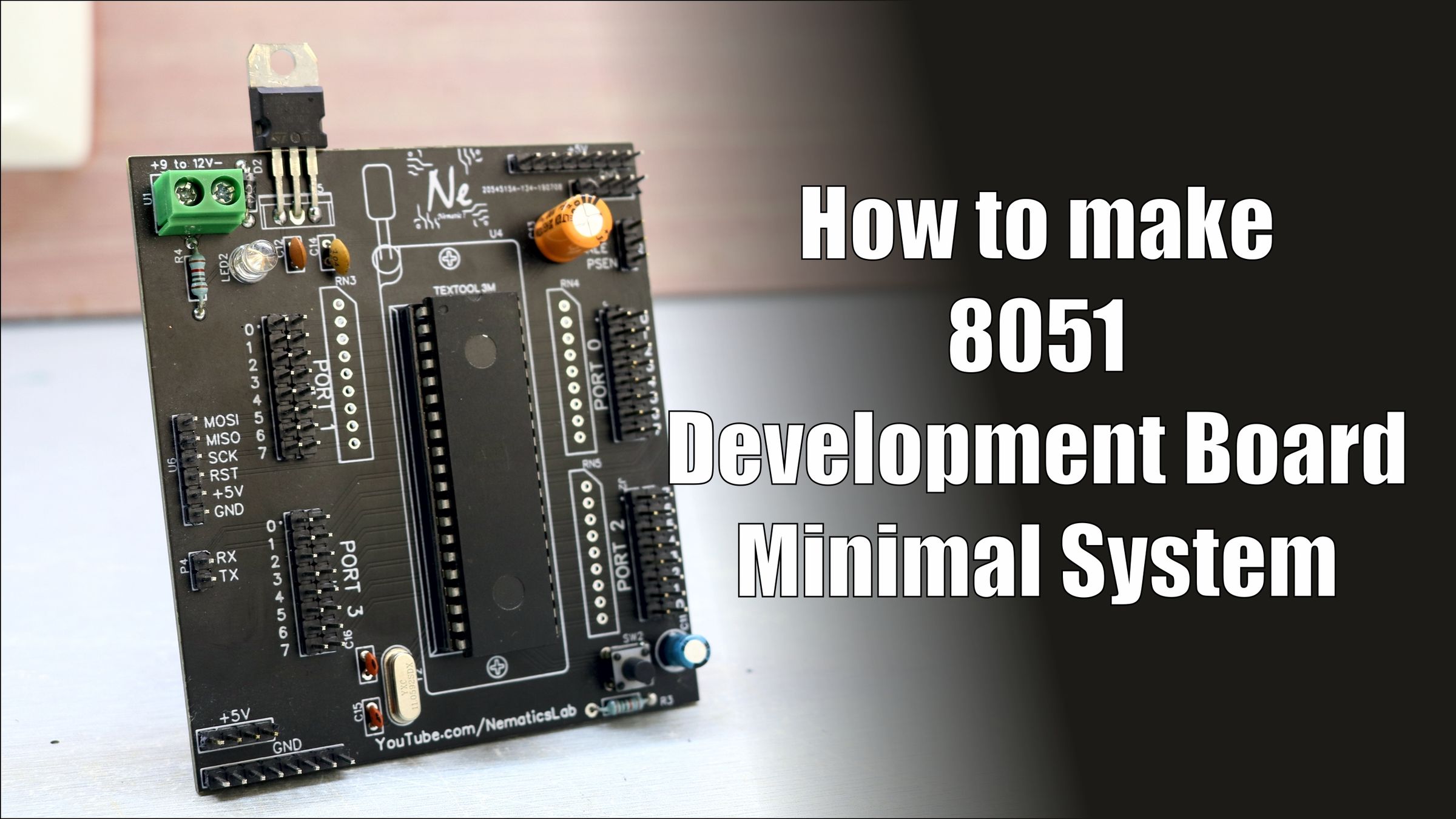 Make Your Own 8051 Minimal System : 5 Steps (with Pictures) - Instructables