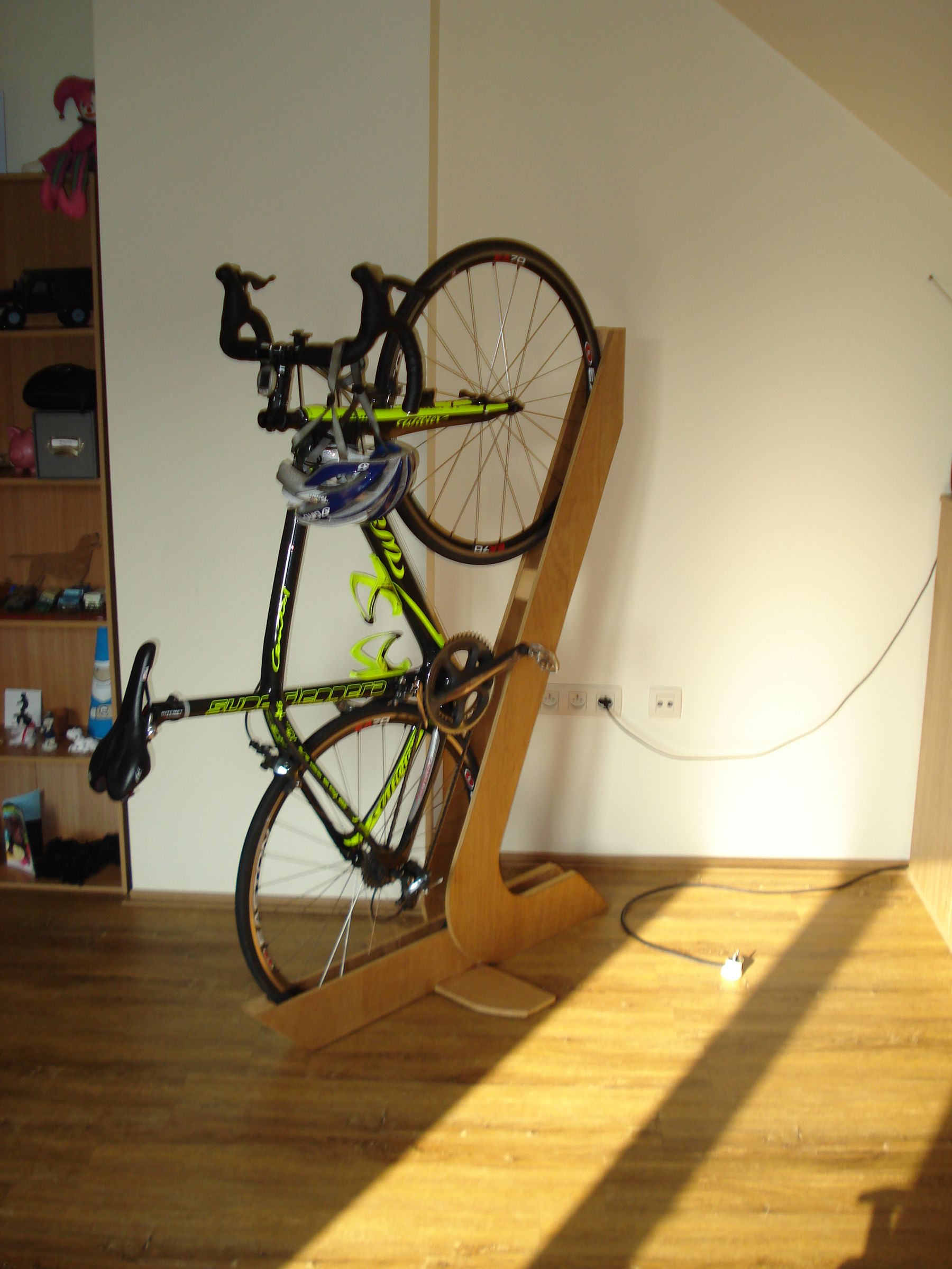 making a bike rack out of wood