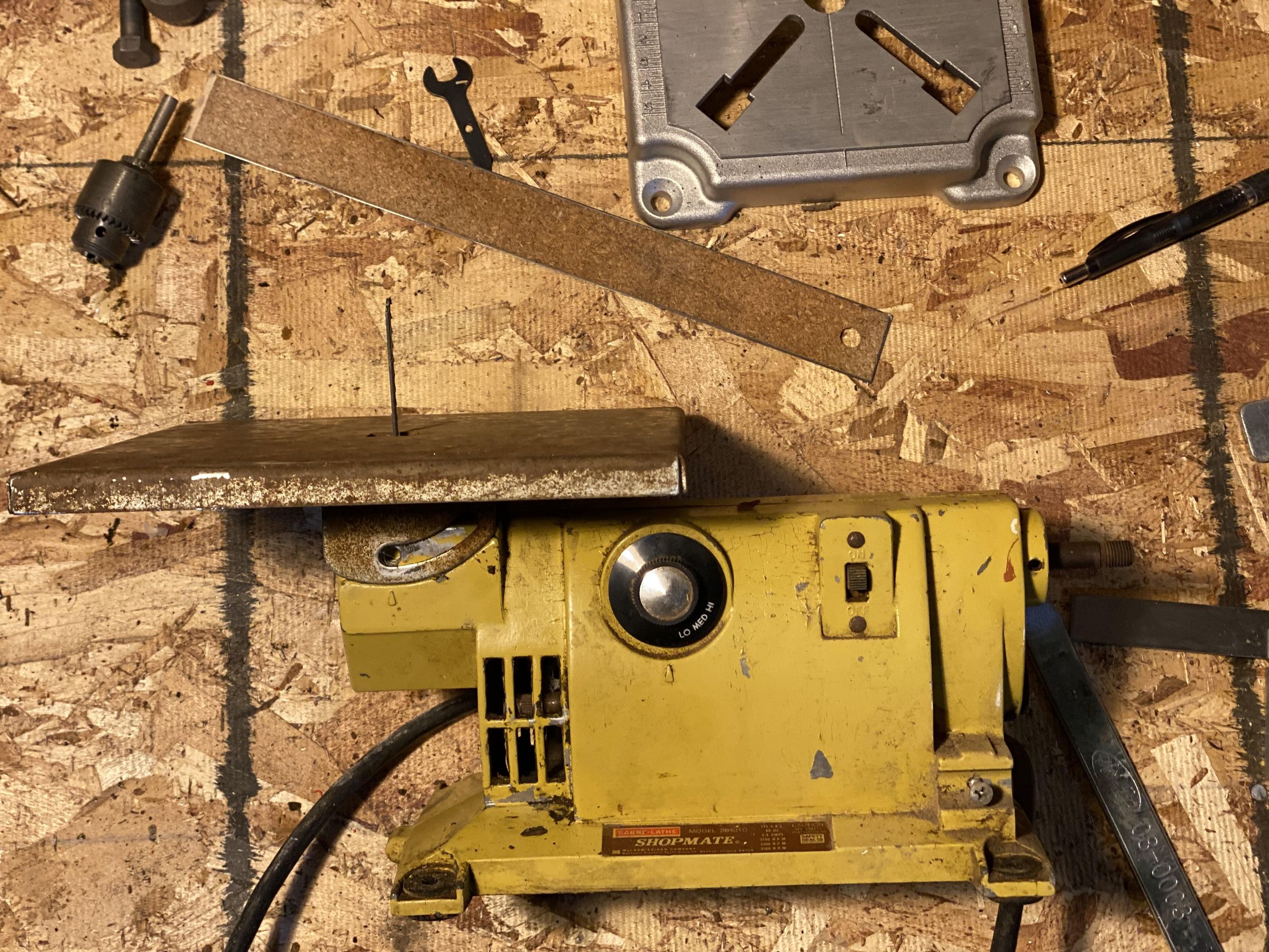 Mcgraw Edison Sabre Lathe Small Wood Lathe/saw Combo Cleanup and