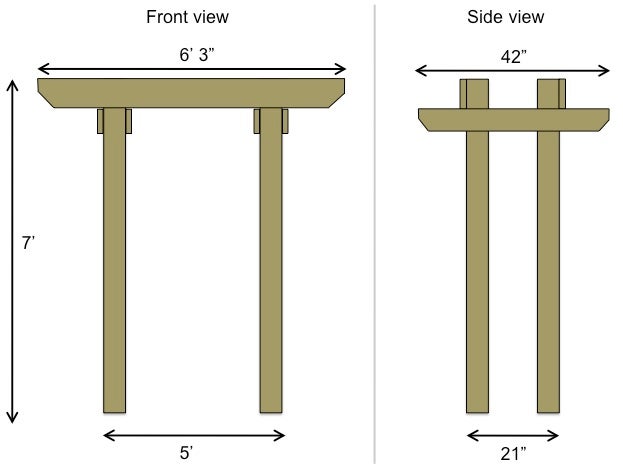 Build A Wooden Garden Arbor 6 Steps With Pictures Instructables Build A Wooden Garden Arbor 6 Steps, How To Make A Simple Garden Arbor