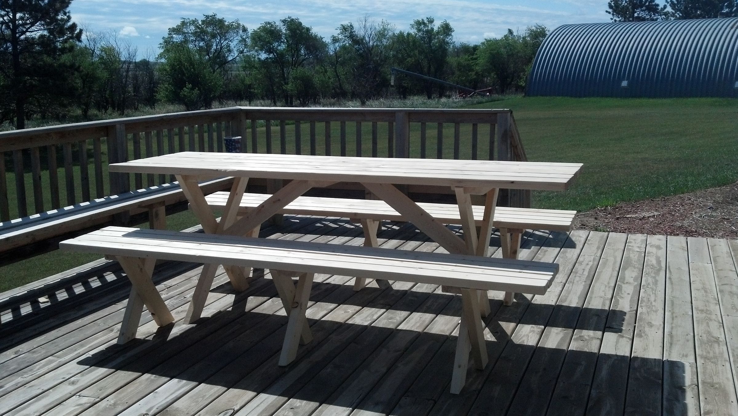 Picnic Table With Detached Benches 9 Steps (with Pictures