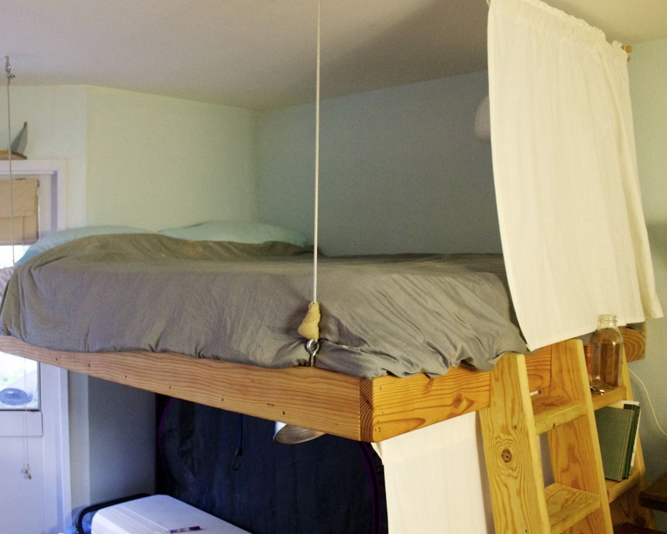 Partially Freestanding Loft Bed Under 50 7 Steps (with Pictures