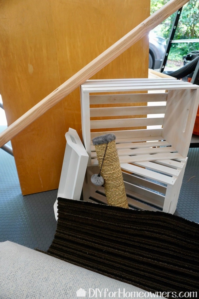How to Build a Modern Cat Condo With Wood Crates 4 Steps (with