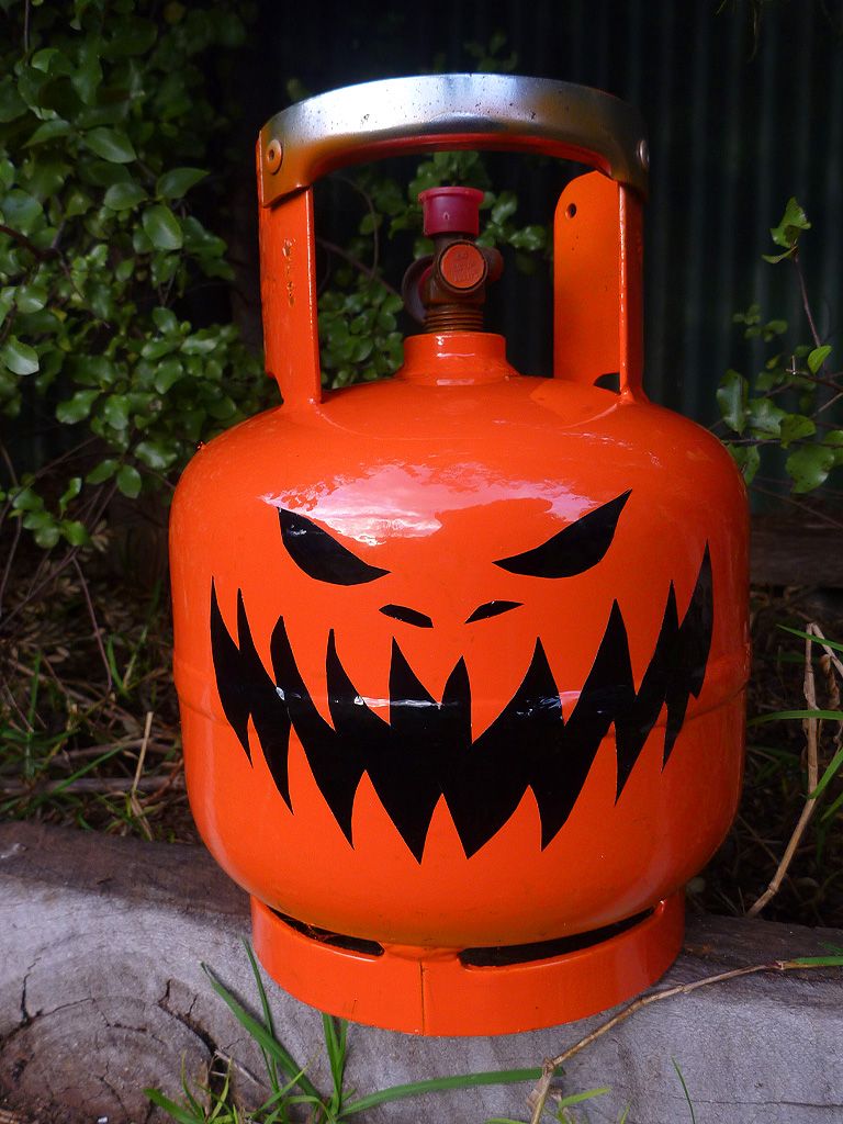 Propane Bottle Jack o' Lantern