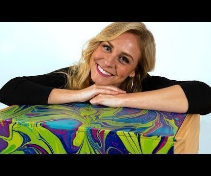 DIY guide for Hydro Dipped Art Supply Storage with step-by-step instructions