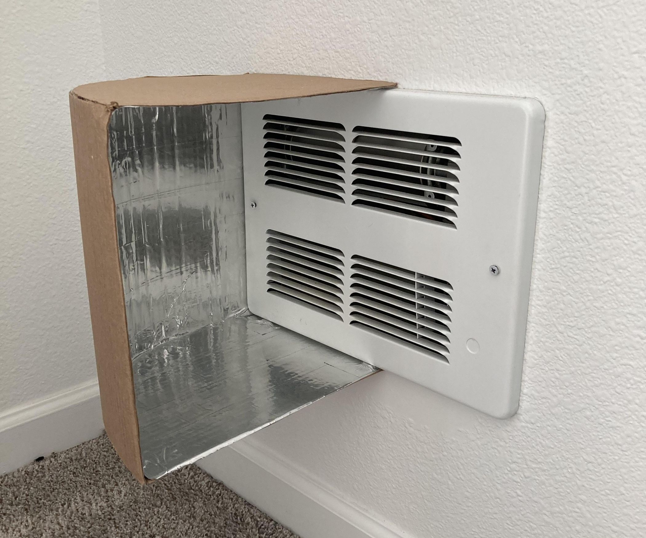 Cardboard Heater/AC Vent Airflow Deflector Instructables