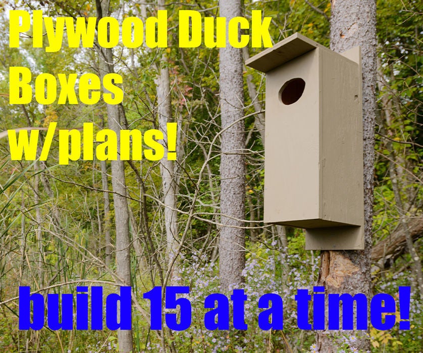 Plywood Wood Duck Boxes And Plans 9 Steps With Pictures Instructables