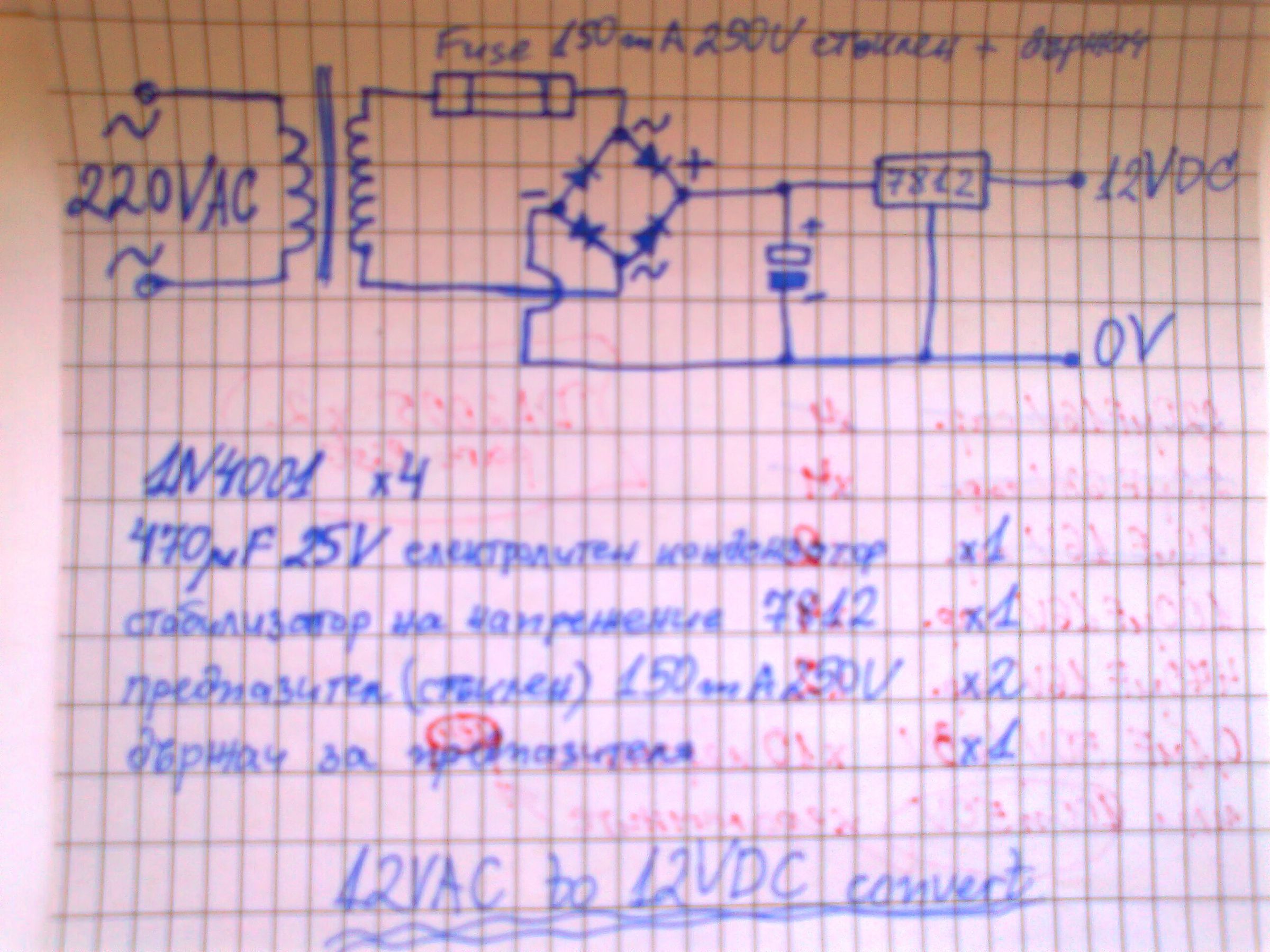 12VAC to 12VDC Converter Circuit Instructables