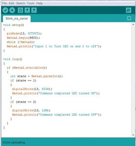 Control LED Using Serial Monitor : 4 Steps - Instructables