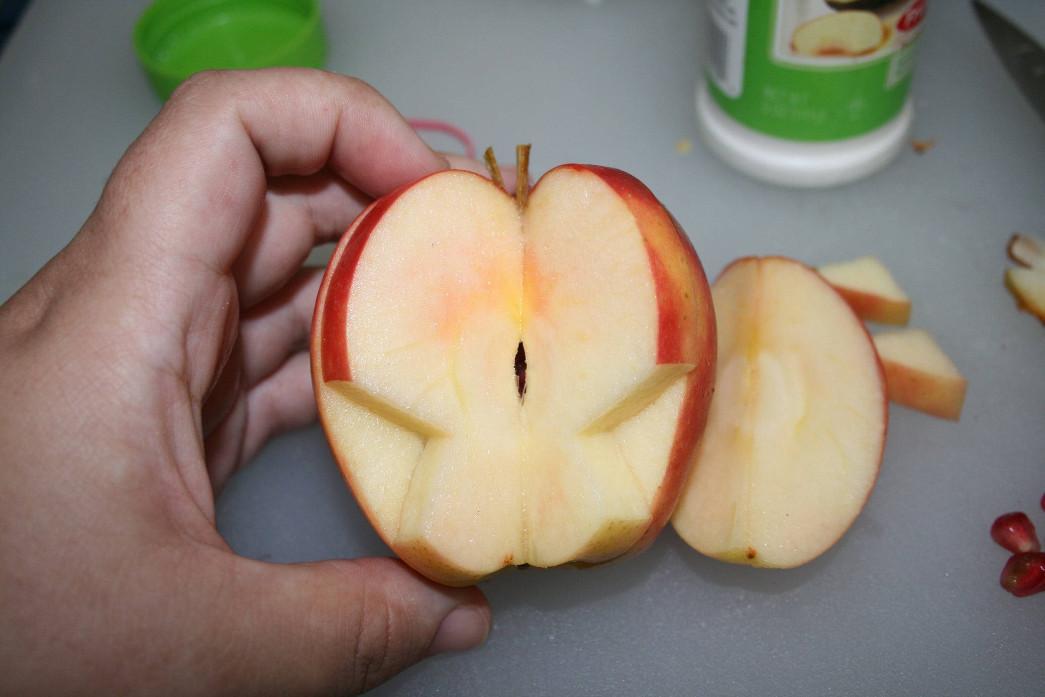 Butterfly Apple With Pomegranate Surprise 3 Steps (with Pictures