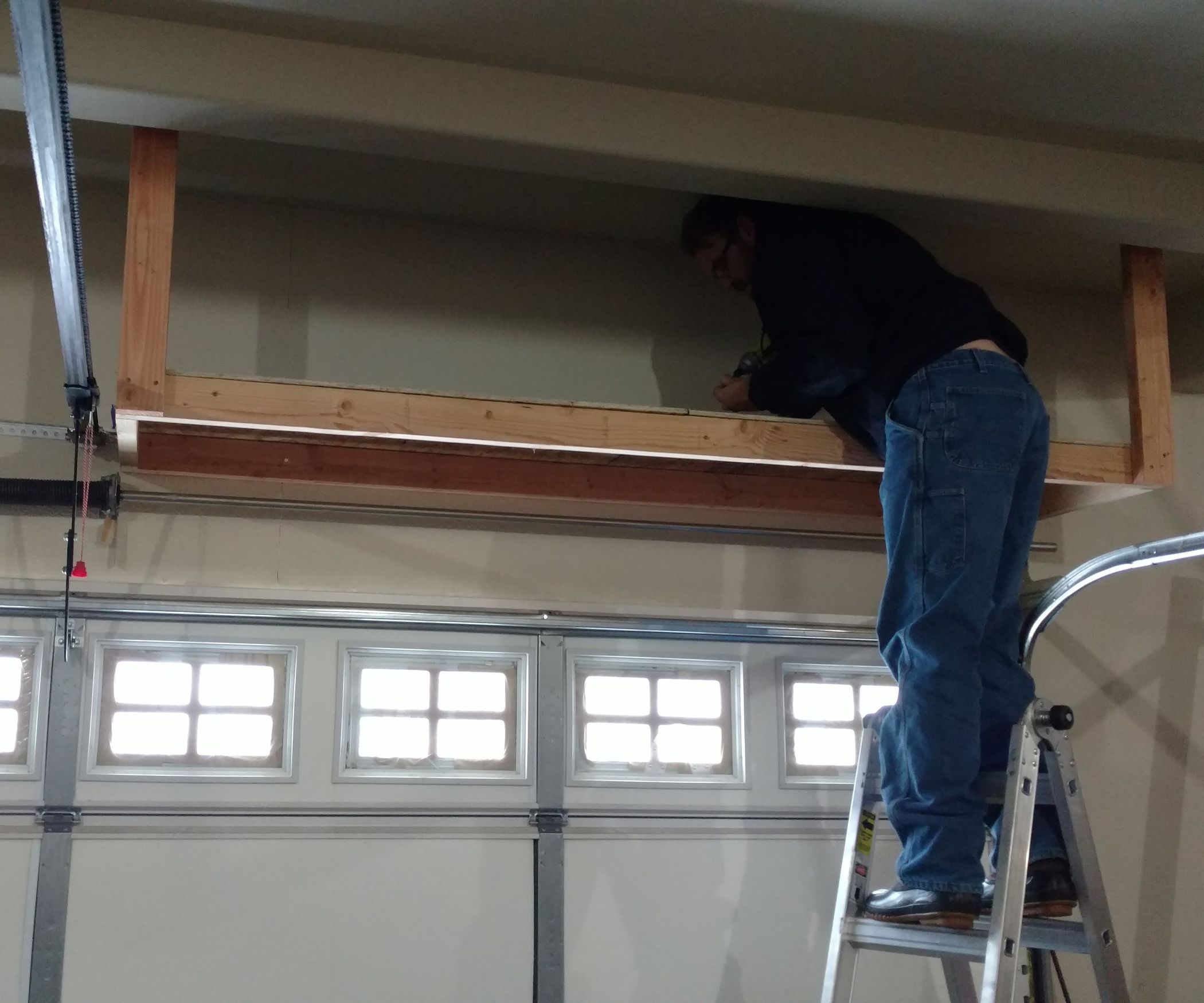 Over Garage Door Hidden Shelving 5 Steps (with Pictures) Instructables