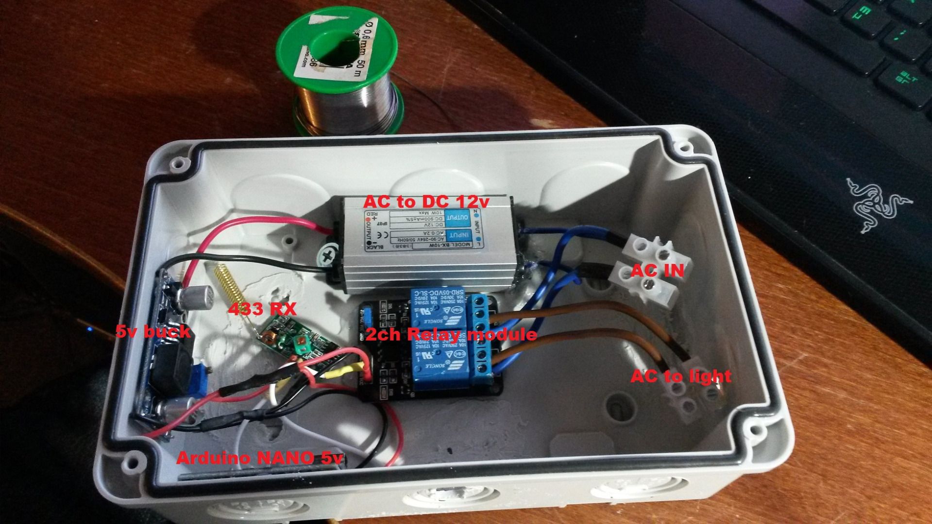Ac Light 433 Mhz Radio Controlled Timer With Arduino 5 Steps With Pictures Instructables