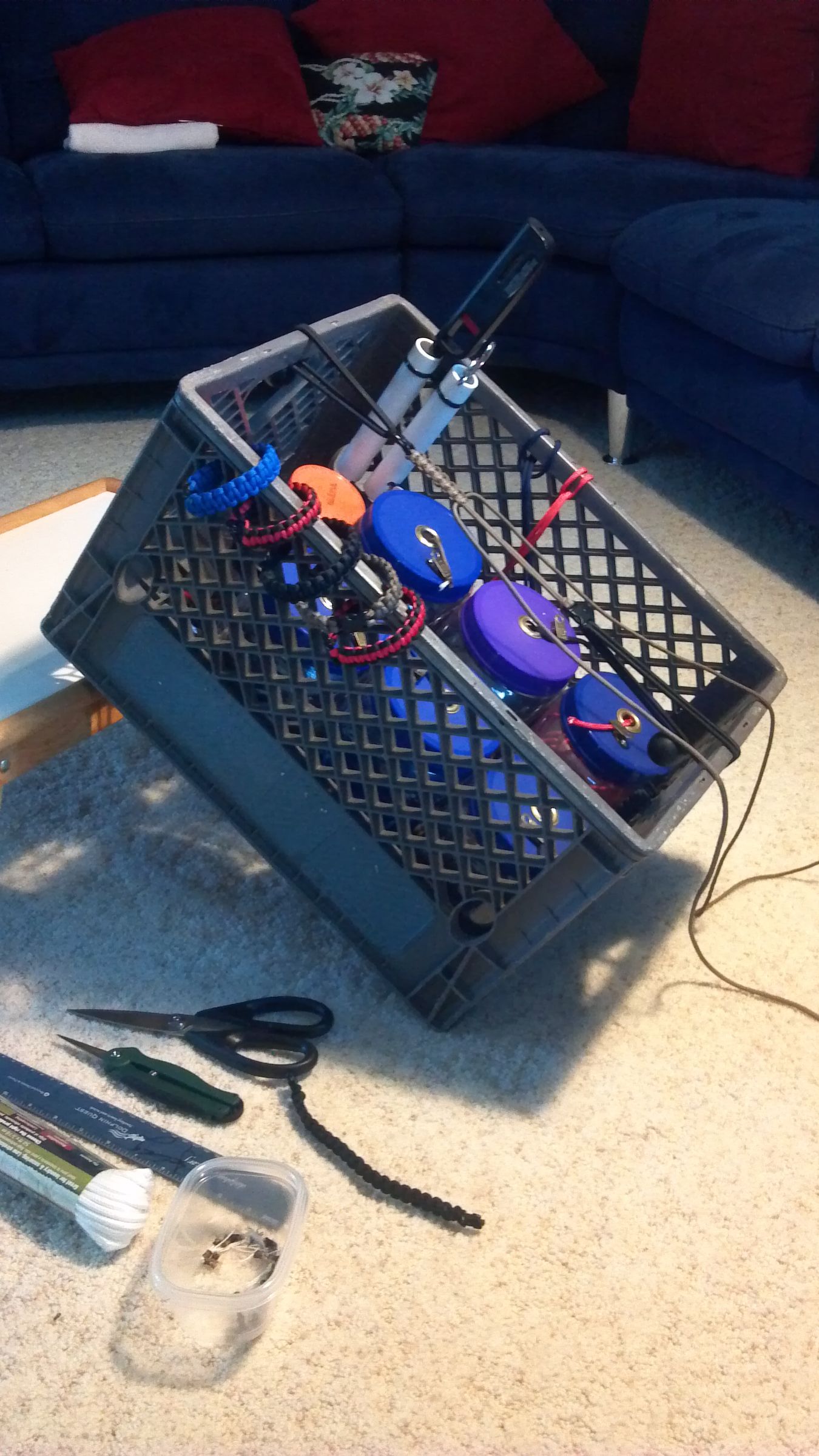 Paracord Bracelet Milk Crate Jig Instructables