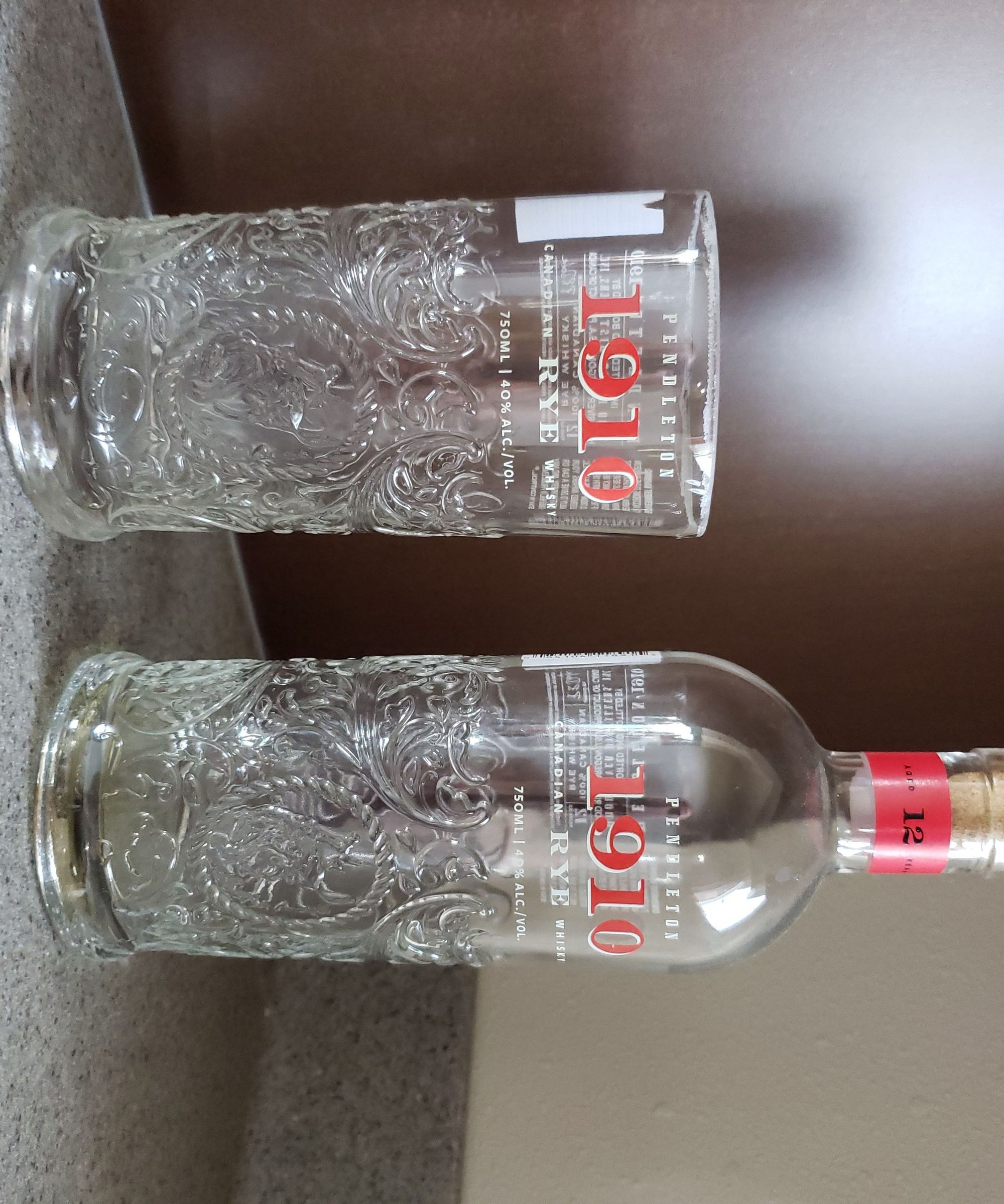 Recycling Whiskey Bottles Into Drinking Glasses