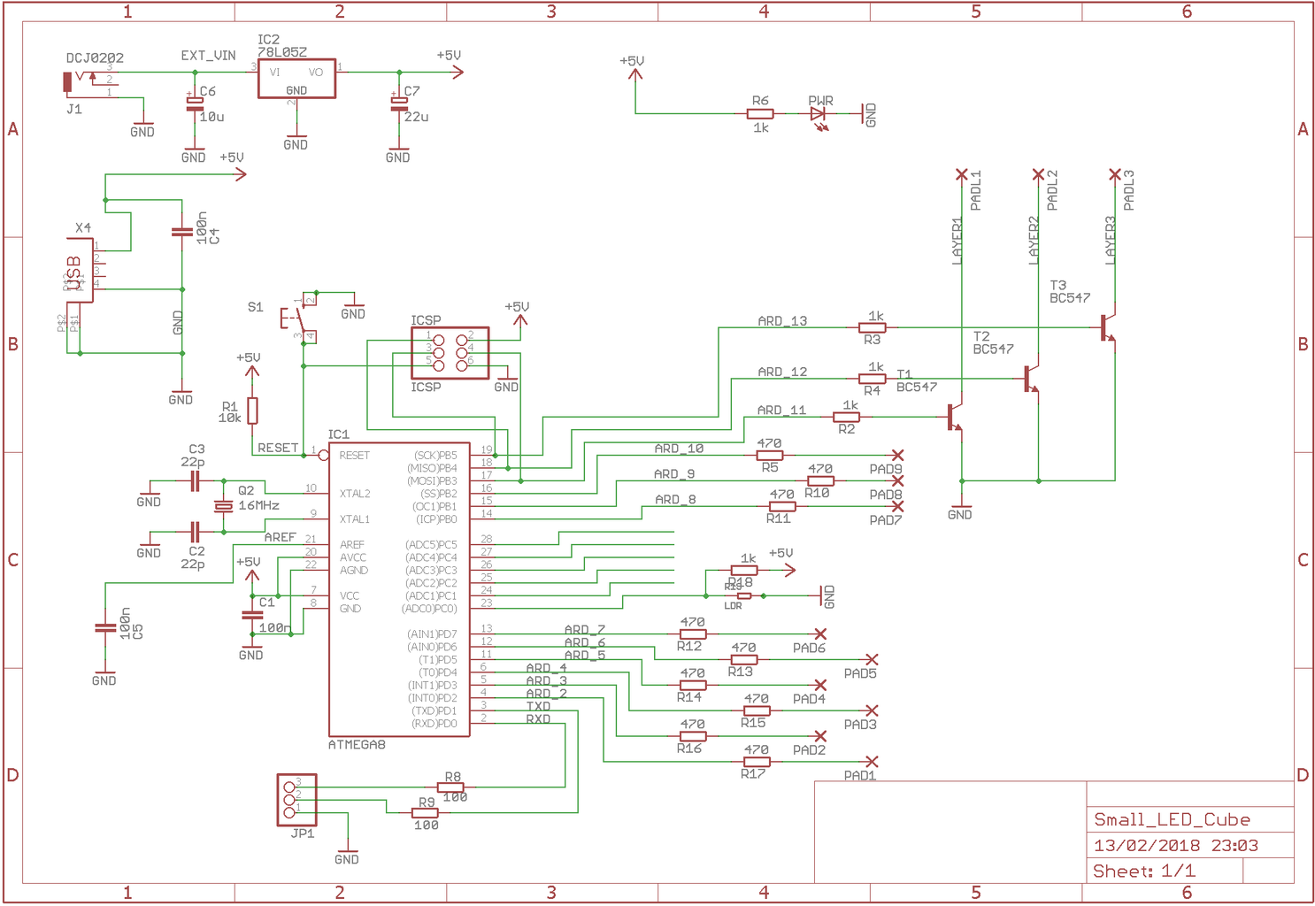 Arduino Based 3x3 LED Cube : 7 Steps (with Pictures) - Instructables