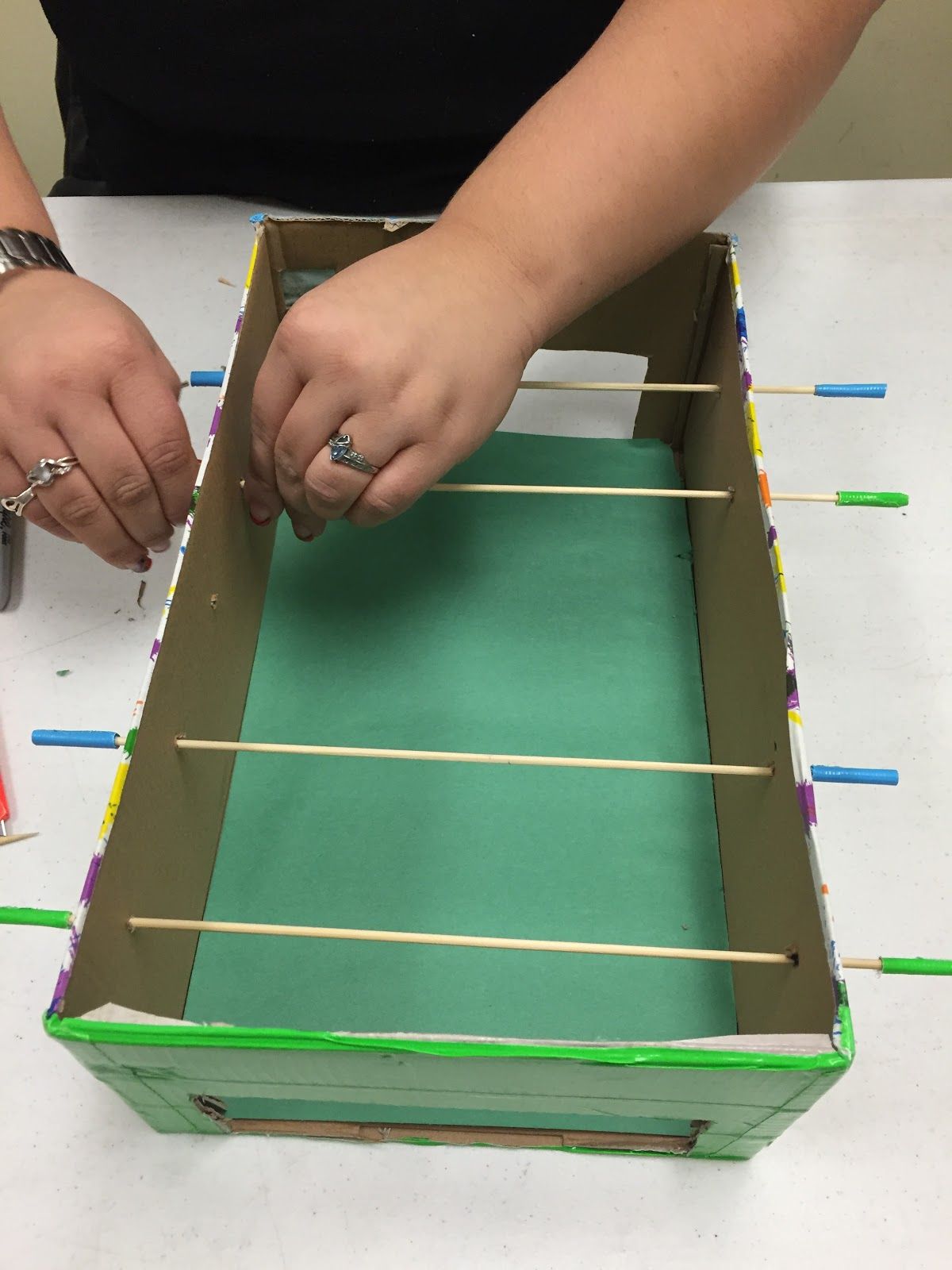 Shoebox Foosball Table! 12 Steps (with Pictures) Instructables