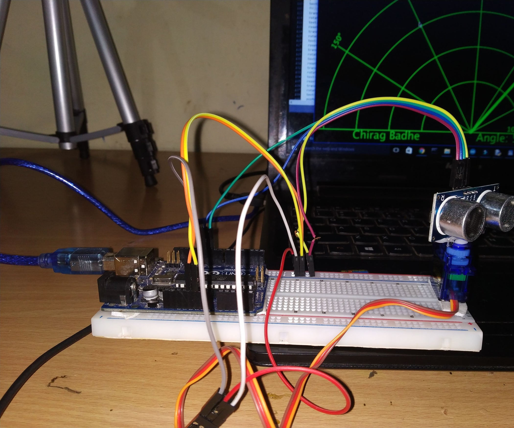 DIY Radar System Using Ultrasonic Sensor : 3 Steps - Instructables