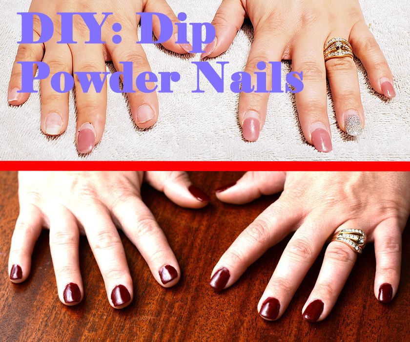 take dip nails off at home