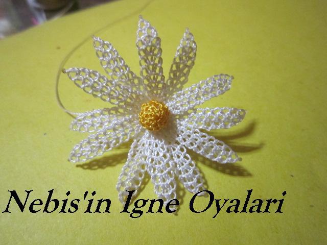 making the point lace daisy igne