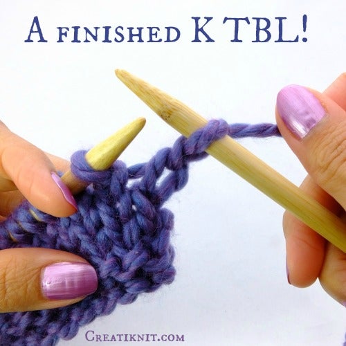 How To Purl Tbl Knit Tbl Through Back Loop 9 Steps With Pictures Instructables