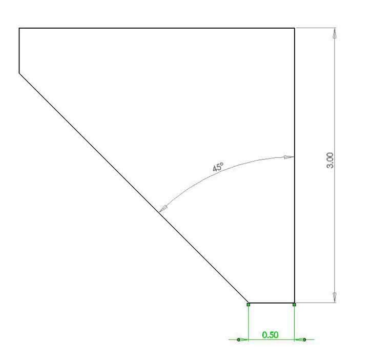 Dimensiones de la pieza