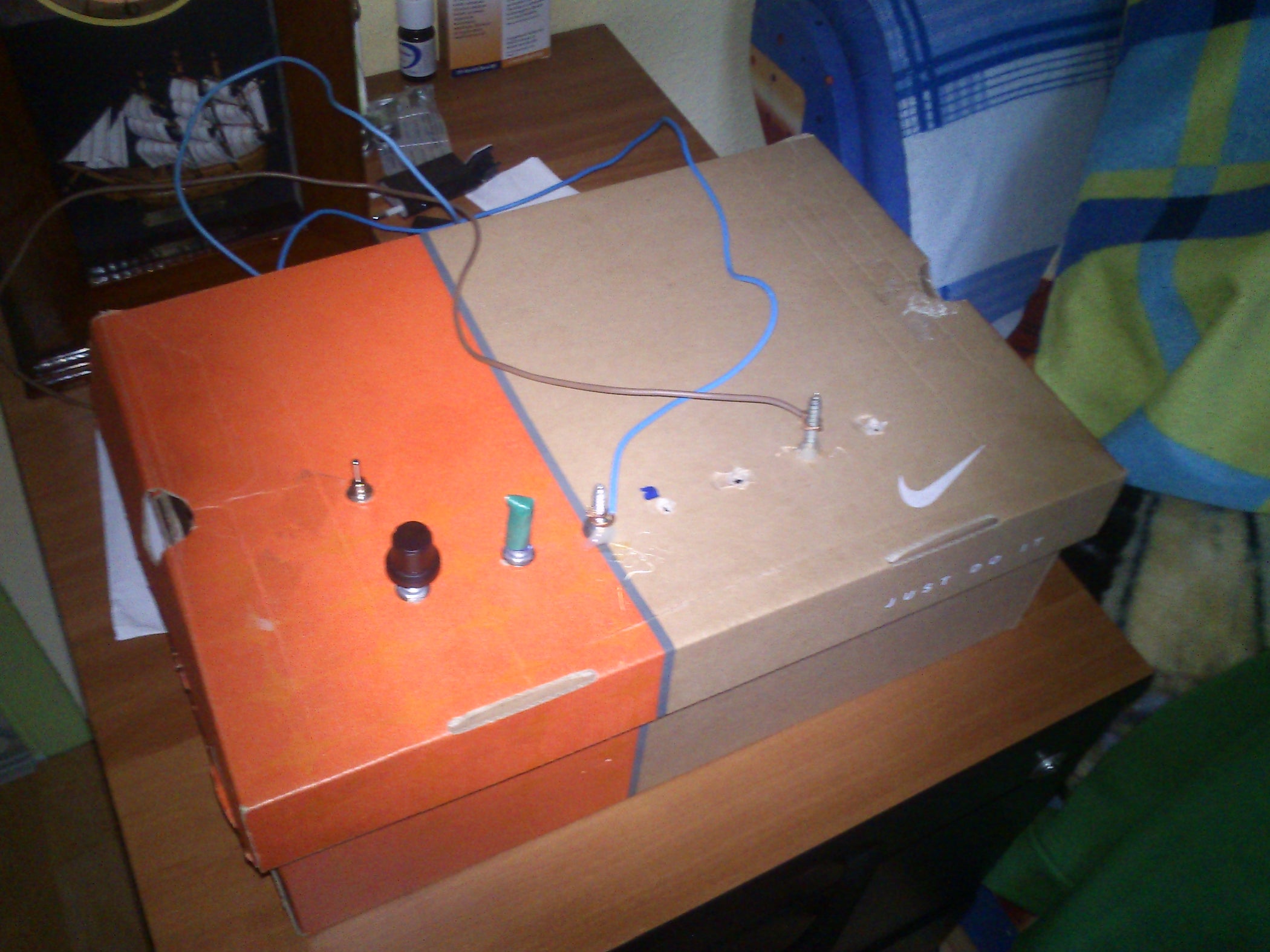 Electro Shock Device Out of a 9V Adapter 6 Steps Instructables