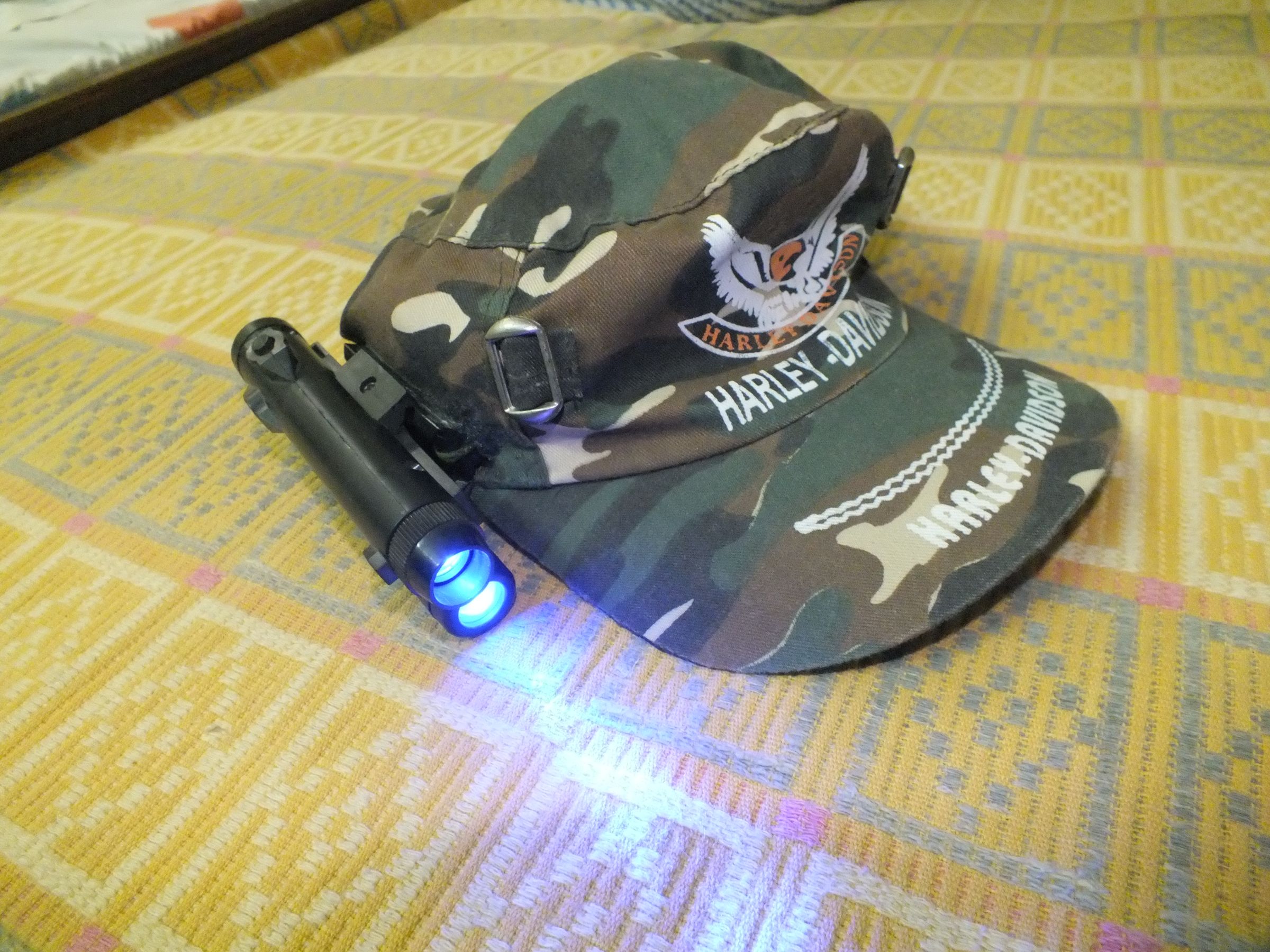 DIY guide for Cap mounted light (removable) with step-by-step instructions