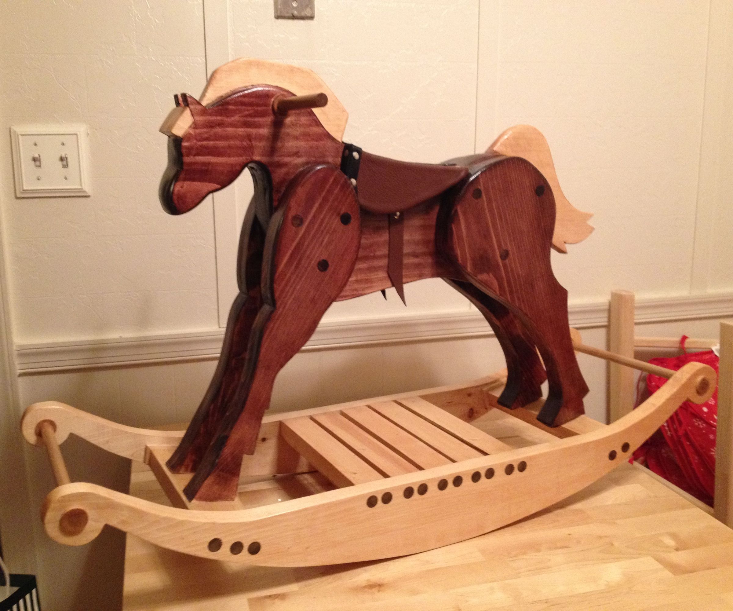 homemade rocking horse