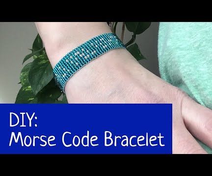 DIY guide for How to Make a Morse Code Bracelet on a Bead Loom with step-by-step instructions