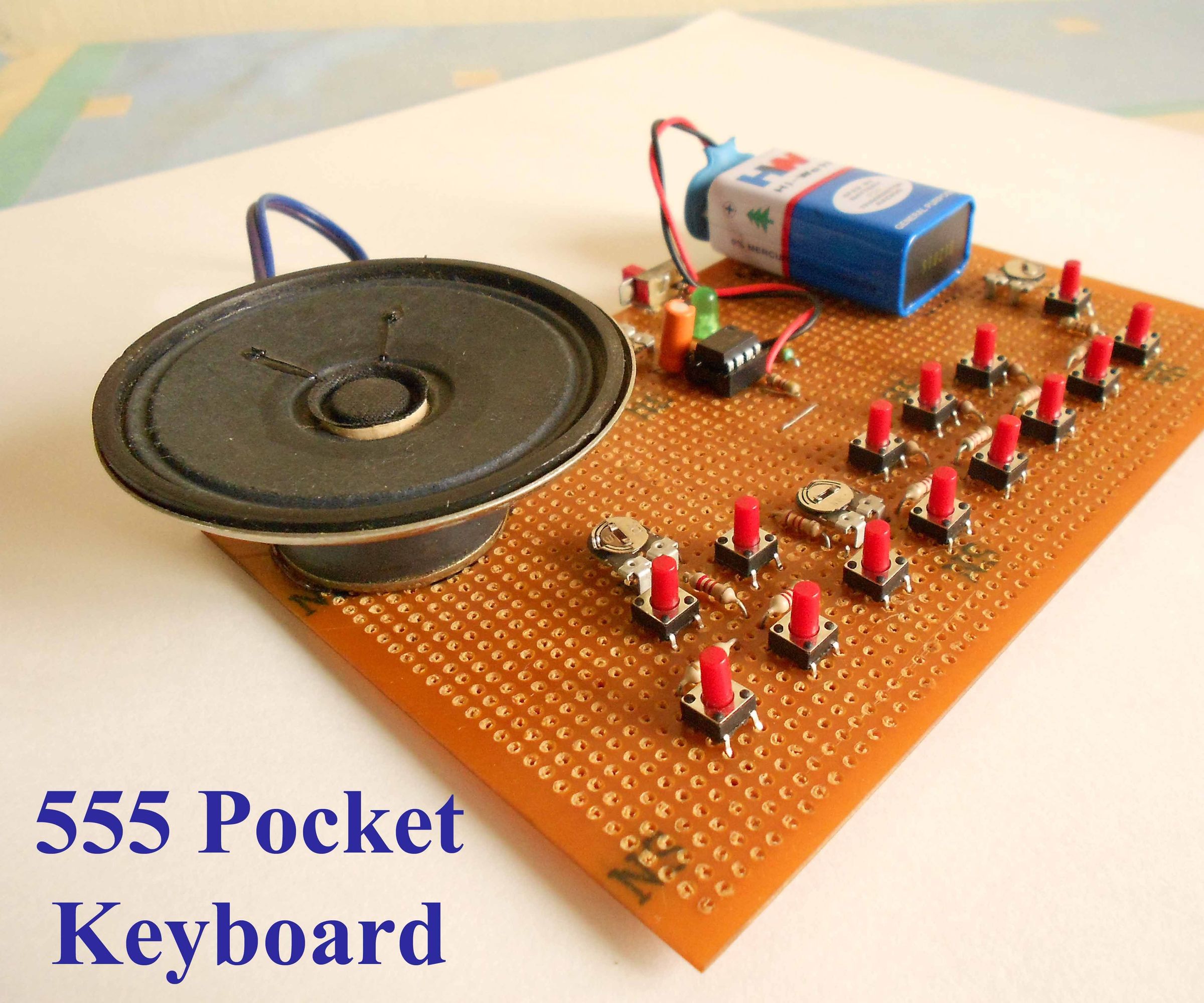 555 pocket keyboard DIY Project DIY Project Image