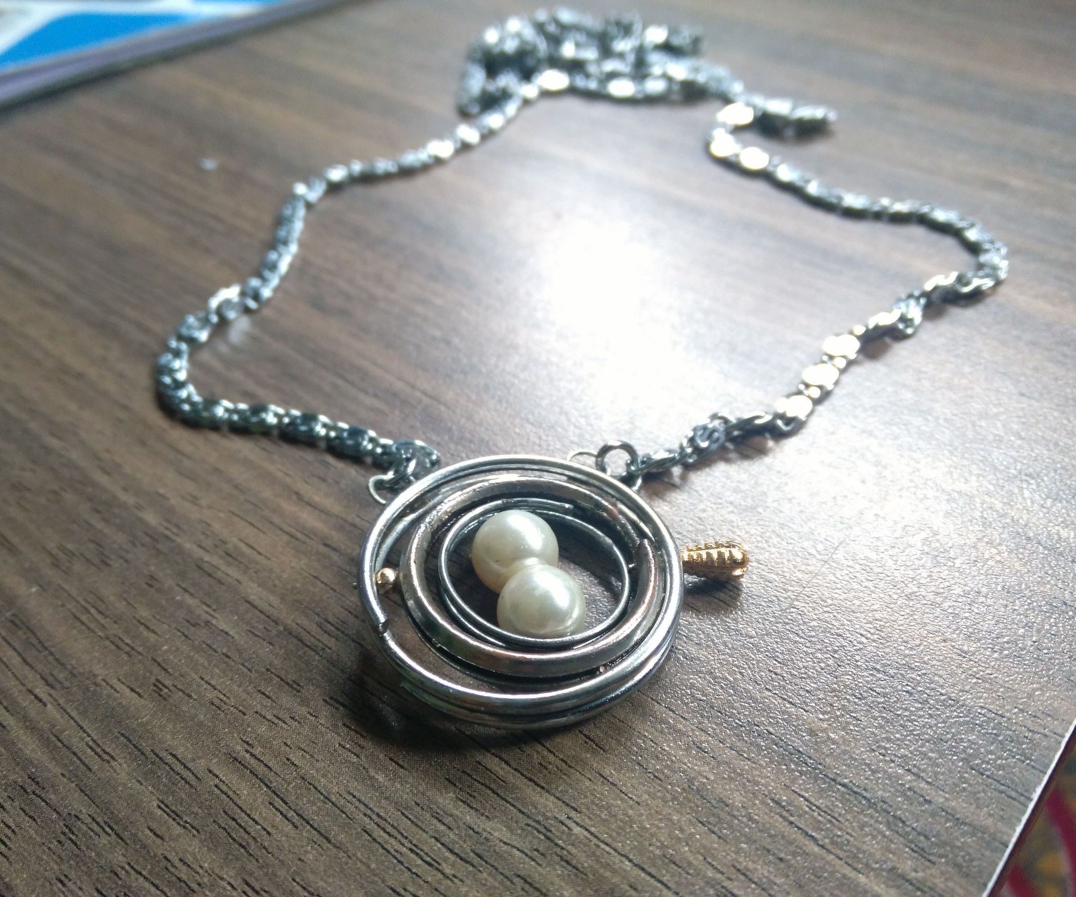 Time Turner Necklace Using Key Rings 7 Steps Instructables
