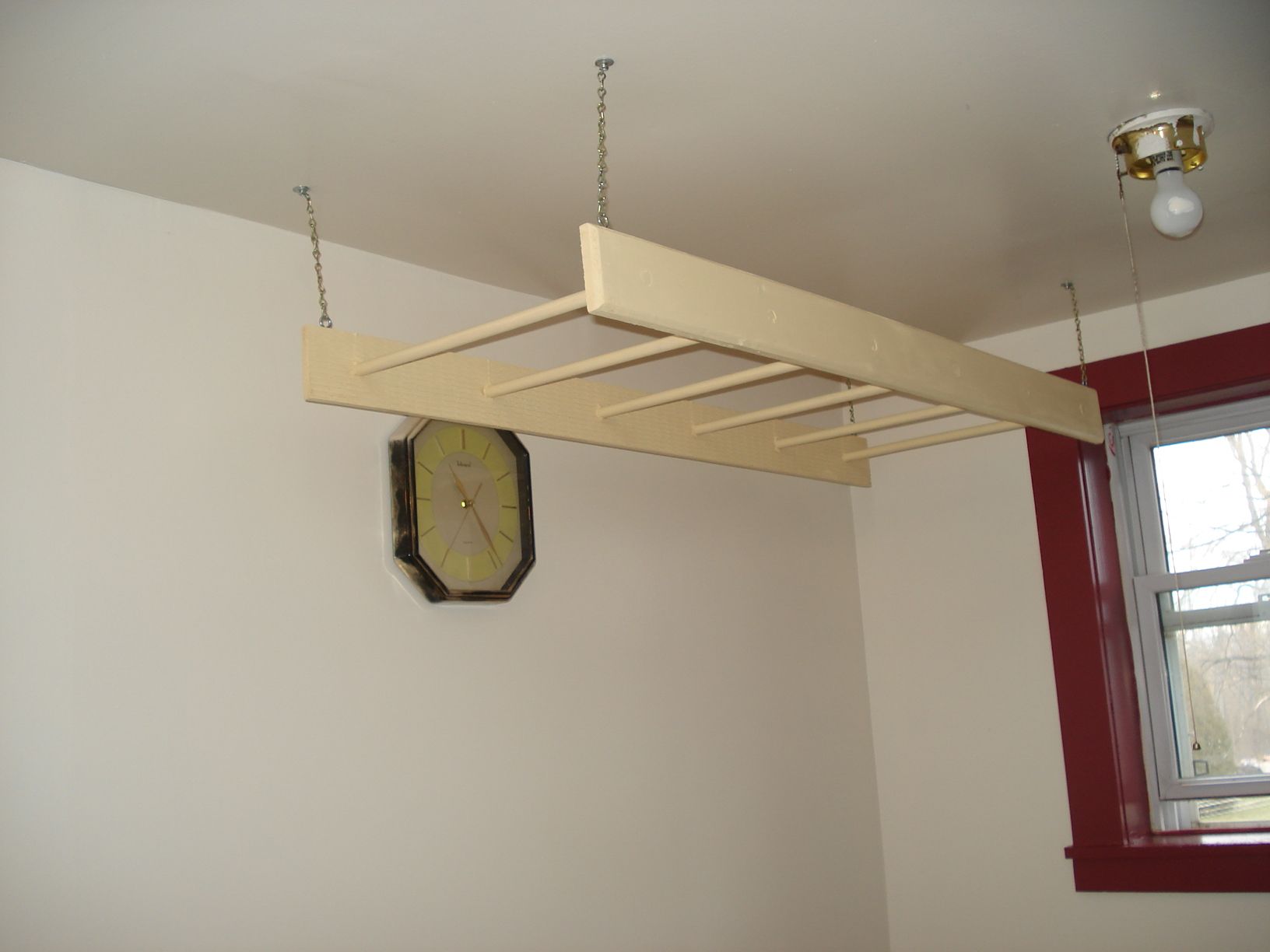How to Make a Inside Hanging Clothes Rack 7 Steps (with Pictures