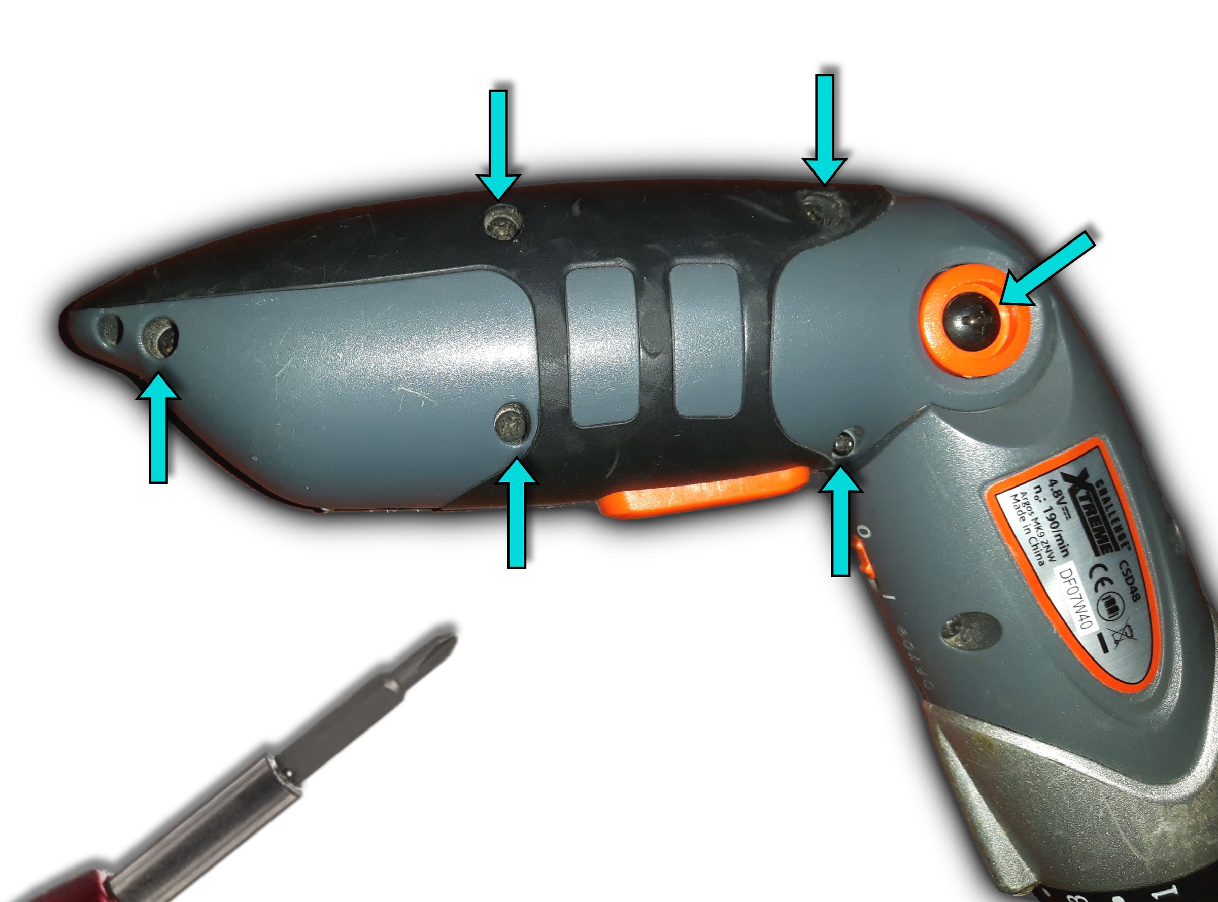 Cordless Screwdriver Battery Replacement/upgrade 3 Steps (with