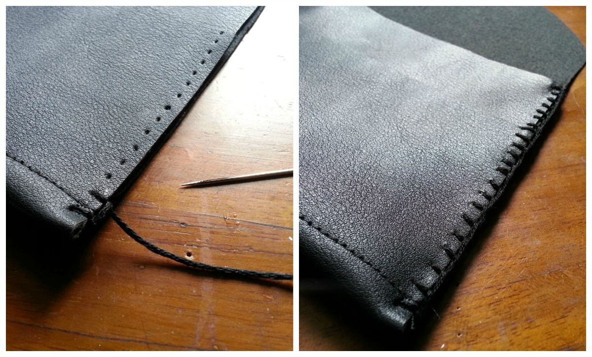 simple leather purse