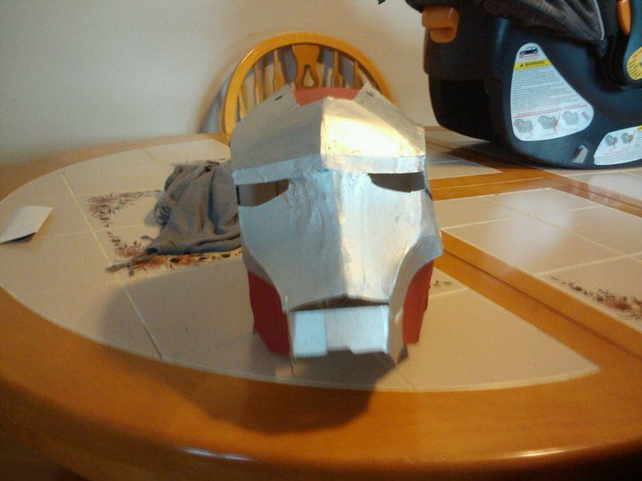 DIY guide for How to make a cardboard Iron Man Helmet with step-by-step instructions