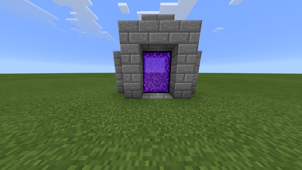 How To Build A Nether Portal Without Obsidian 6 Steps Instructables How To Build A Nether Portal Without Obsidian 6 Steps Instructables