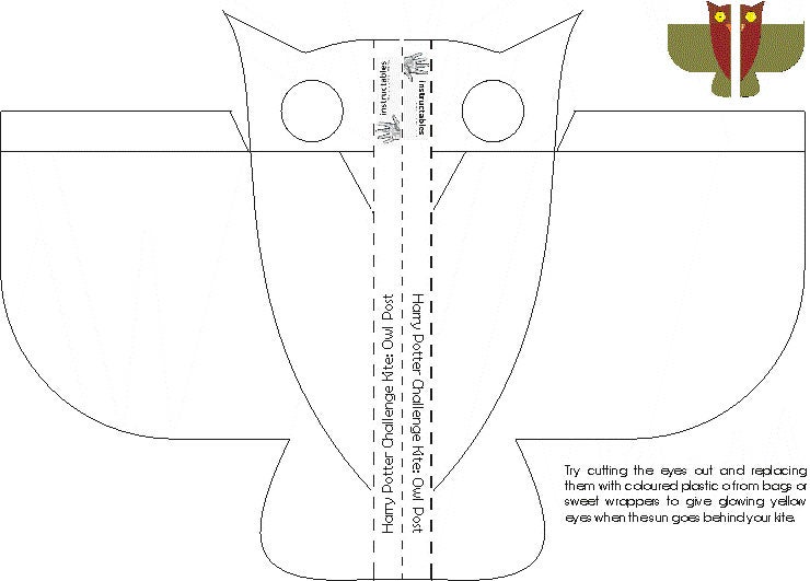 harry potter challenge owl post kite 7 steps instructables