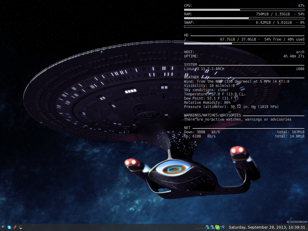 My Archbang Conky configuration