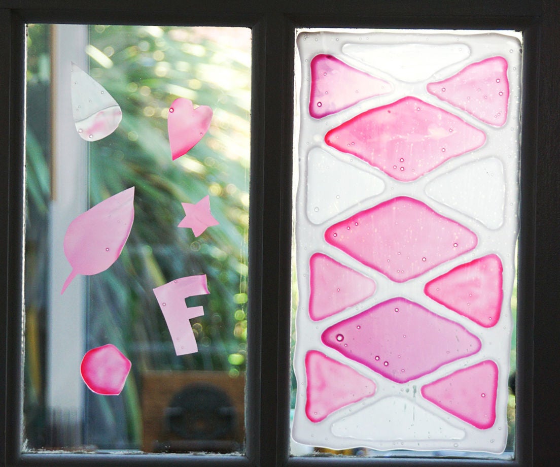 DIY Window Clings How to Make Your Own Glass Decorations With PVA