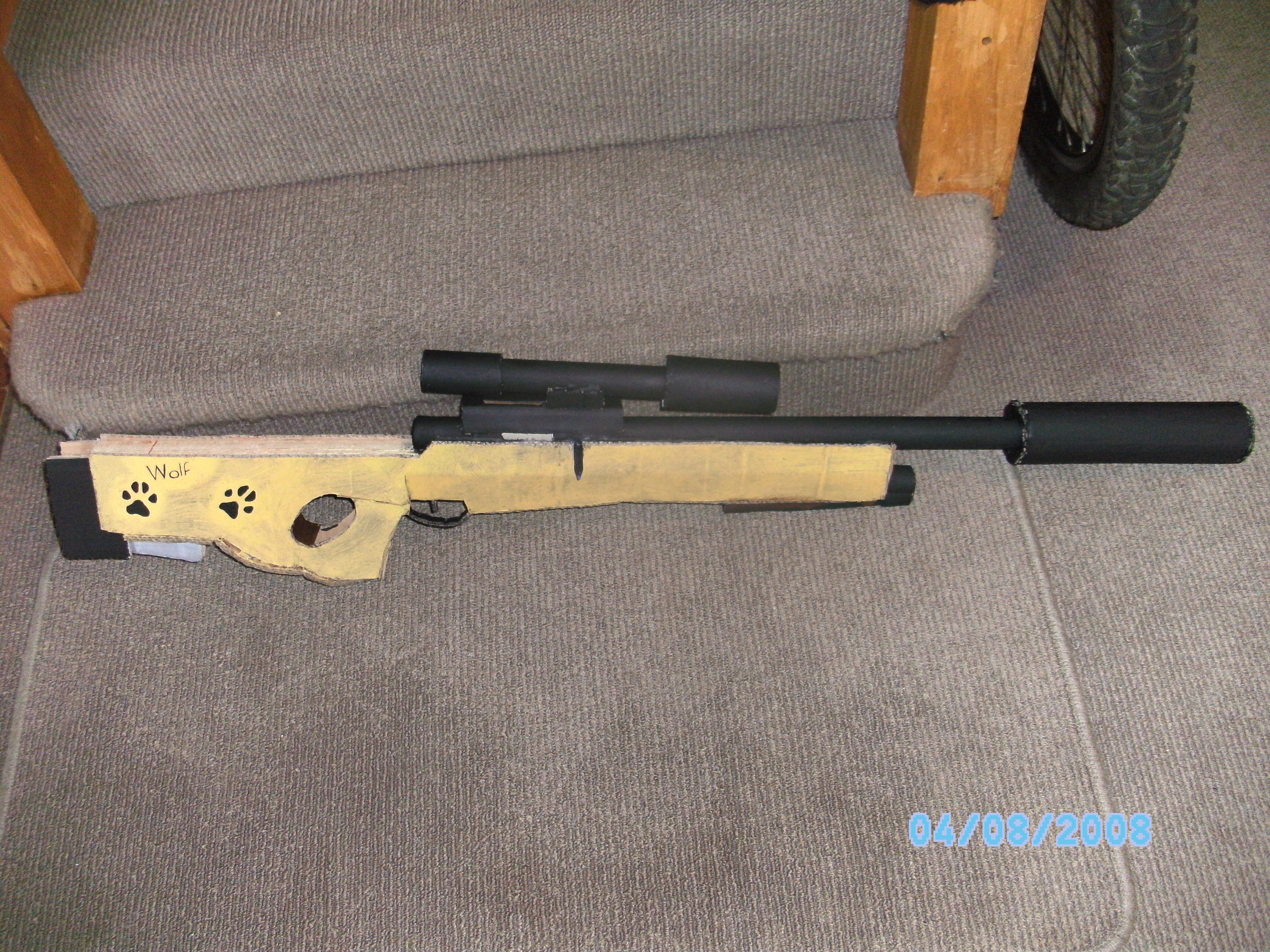 DIY guide for L96A1 Sniper Rifle Tutorial (Cardboard) with step-by-step instructions
