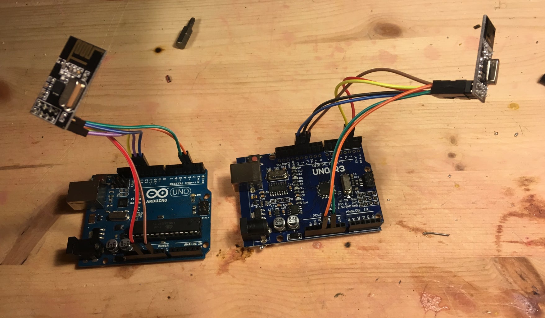 Wireless Communication Alarm Two Arduinos Using NRF24L01 - Instructables