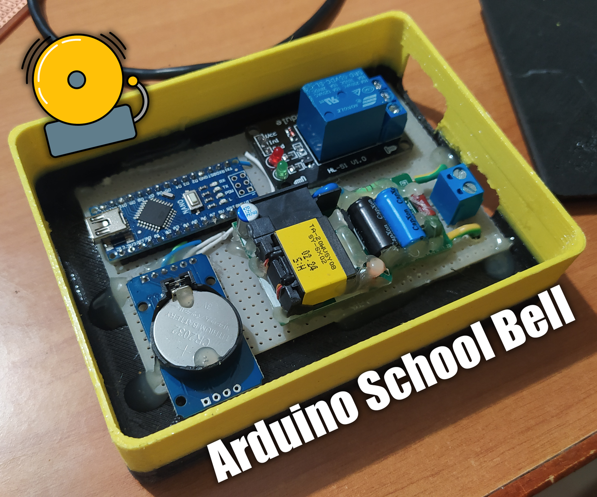 Arduino School Bell - Simple DIY : 4 Steps (with Pictures) - Instructables