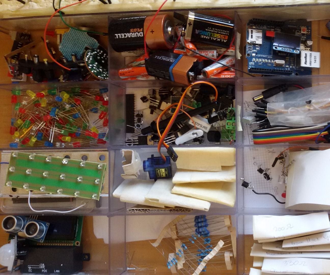 Electronics Components Organizer 3 Steps Instructables