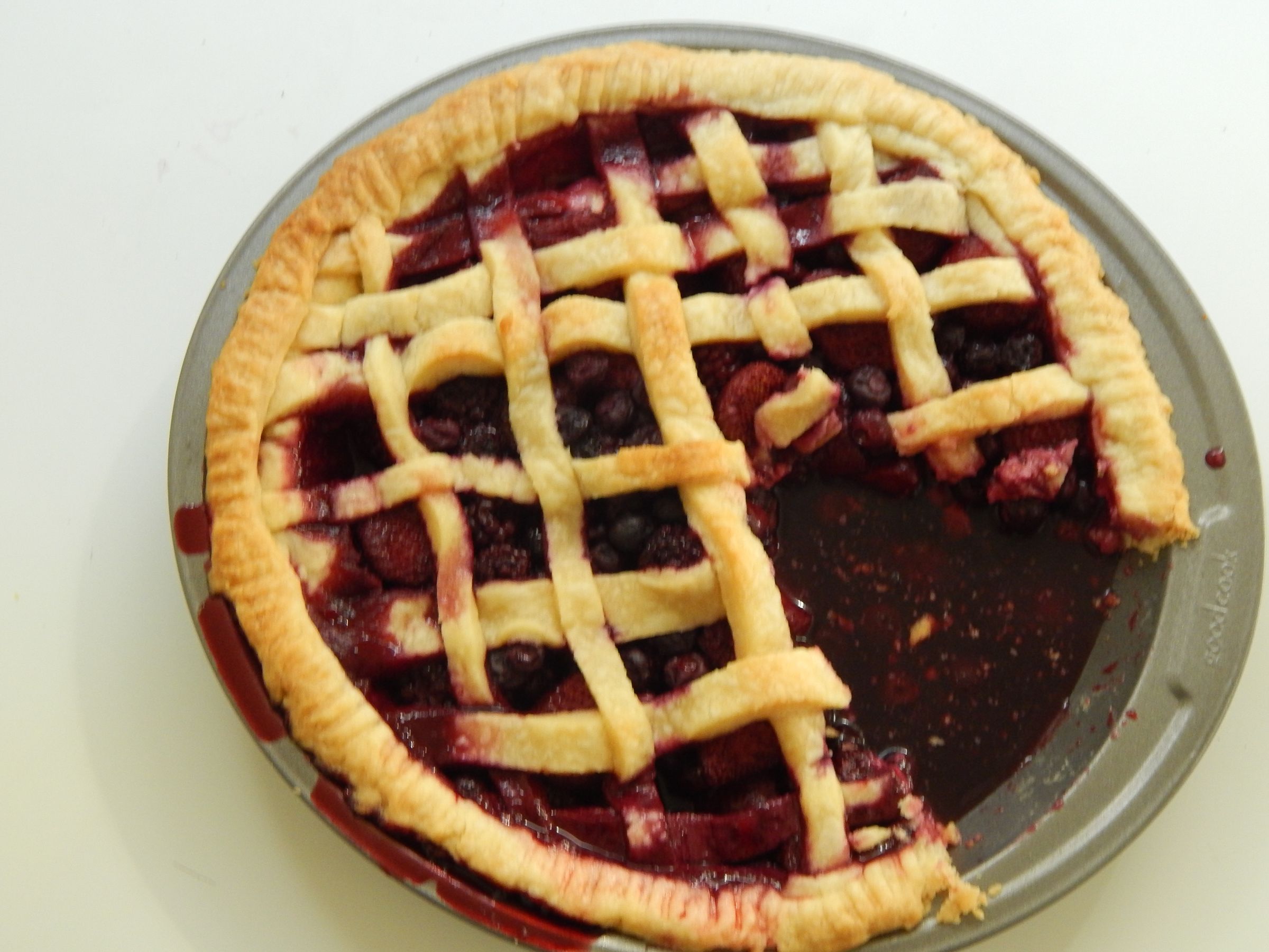 DIY guide for triple berry pie with step-by-step instructions