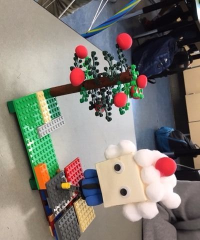 "the apple doesn't fall far": revolving lego isaac newton figure DIY Project DIY Project Image