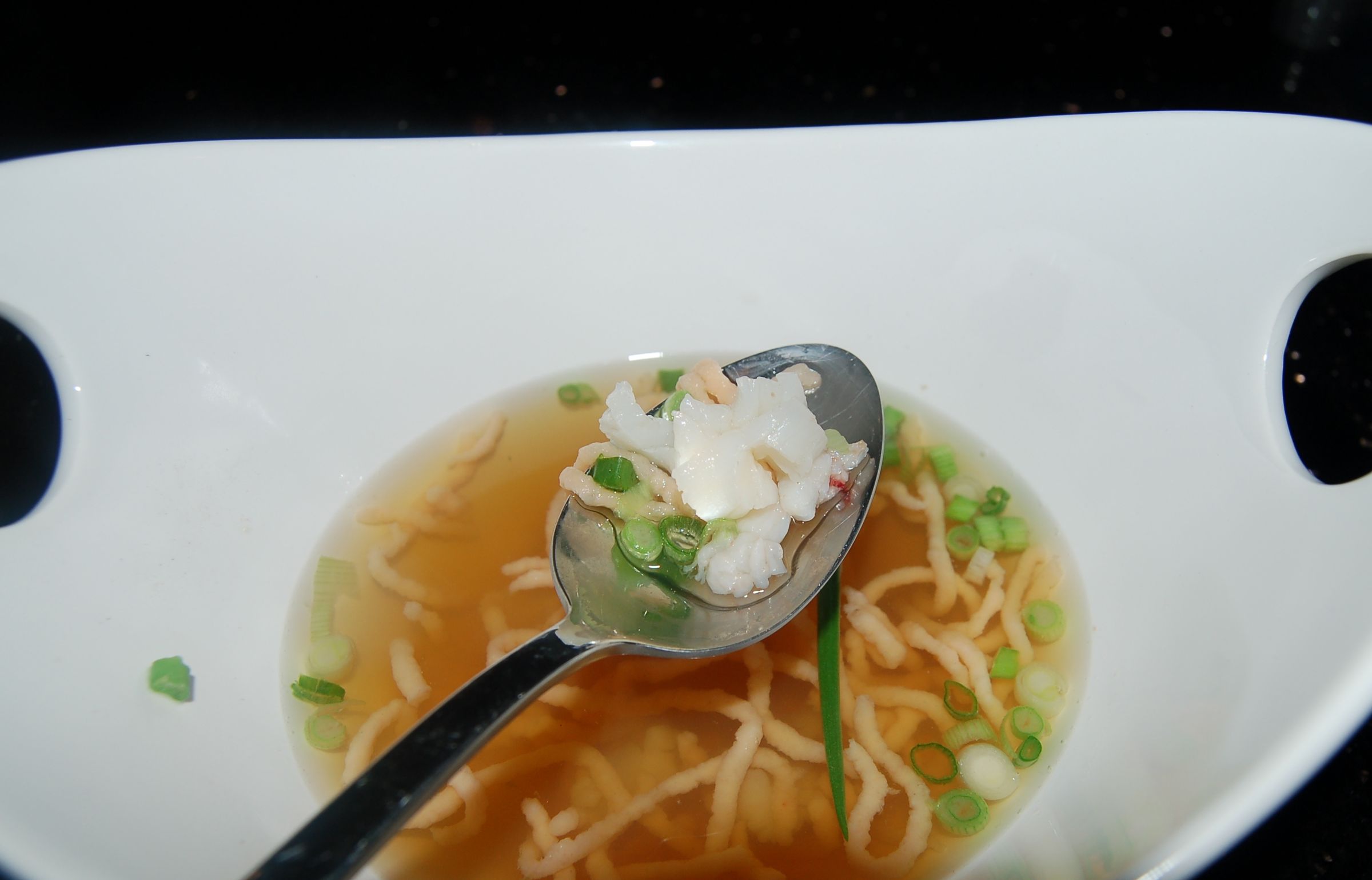 Lobster Consomme With Lobster Mousse Noodles 5 Steps Instructables
