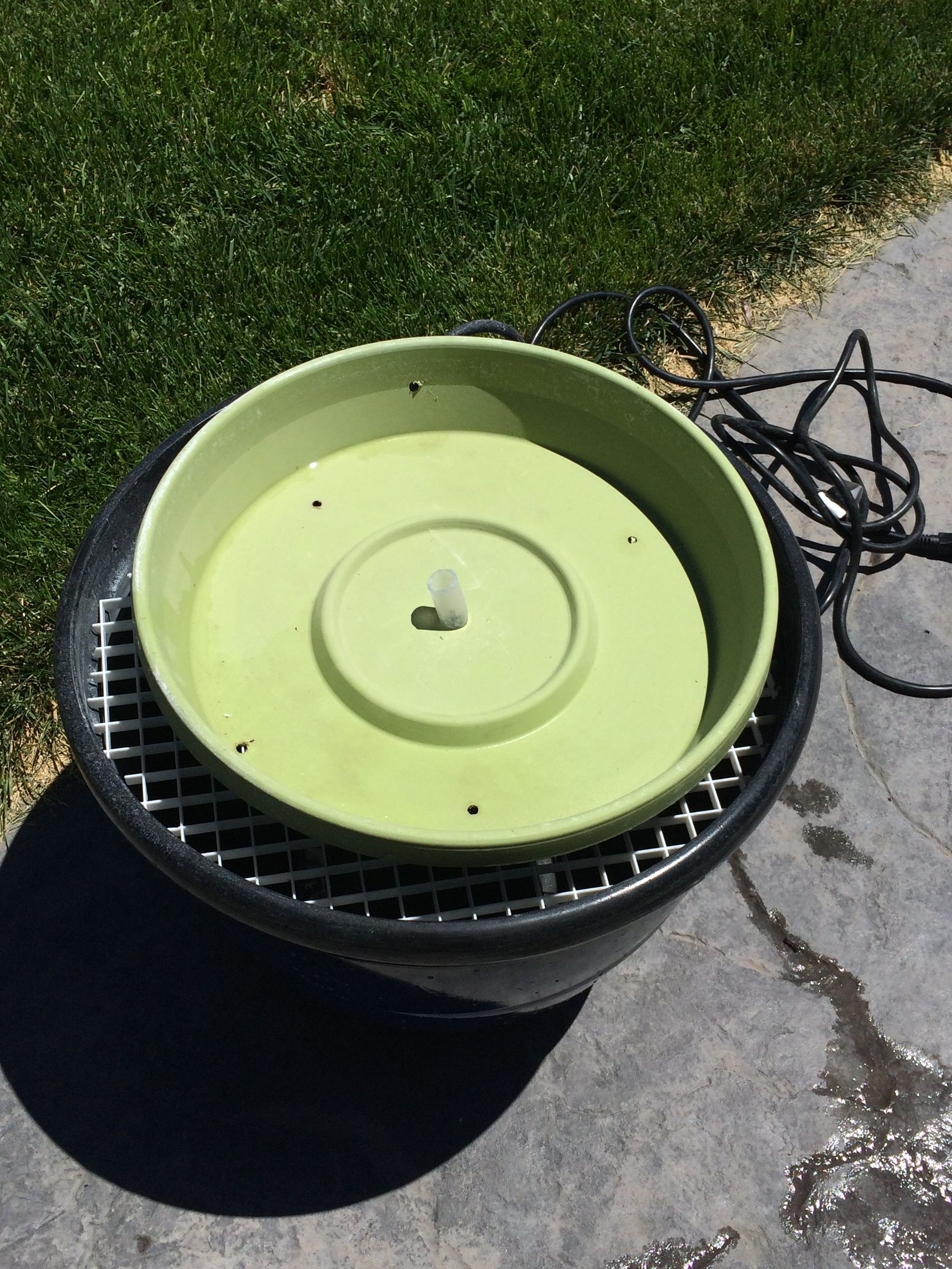Recirculating Bird Bath/fountain (with Pictures) Instructables