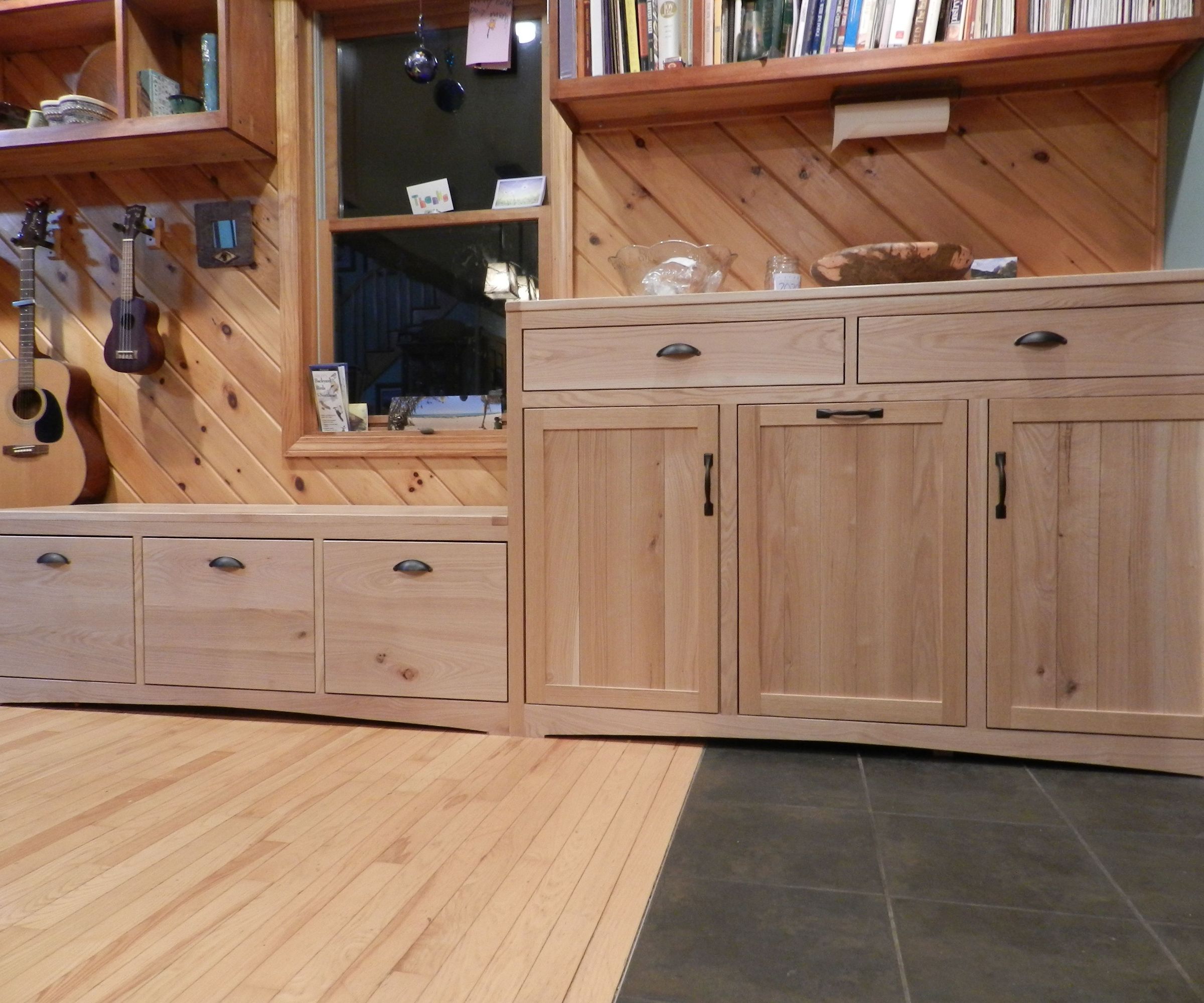 a kitchen window seat and hutch DIY Project DIY Project Image